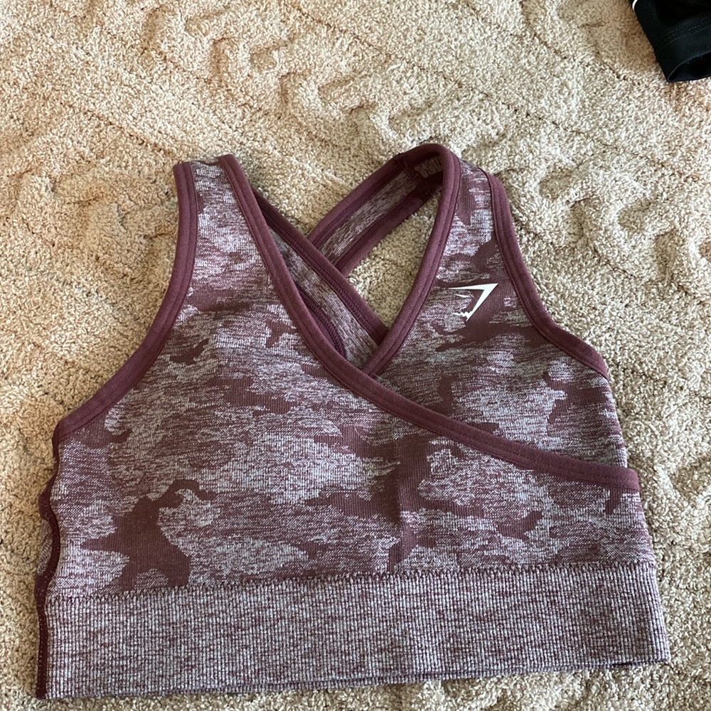 Gymshark camo sports bra